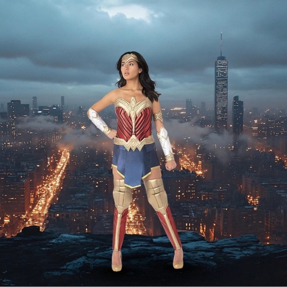 NWT DC FIGHT FOR JUSTICE LEAGE WONDER WOMEN COSTUME. Women’s Size Small/Petite. - Picture 9 of 10